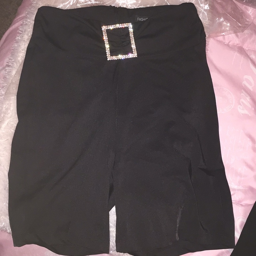 Diamond biker shorts
